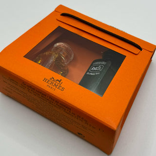 Women Caleche Soie Parfum & Orange Vert Men Eau de Cologne by Hermes Vintage Miniature Coffret